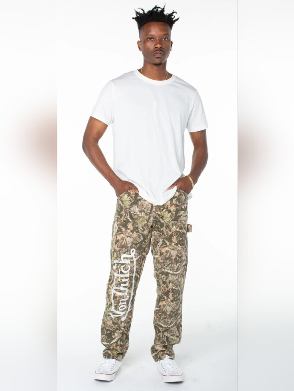 Von Dutch FIRE! NWT! One Side Carpenter Pant in Camo. Sz 30. R2S!